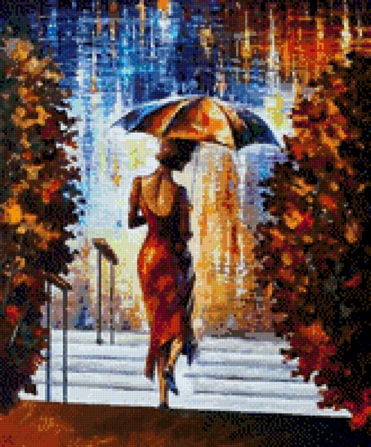 Дождь. - осень, девушка, женщина, дождь - предпросмотр