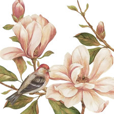 Оригинал схемы вышивки «цветы и птица» (№538285)