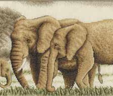 Оригинал схемы вышивки «слоны» (№538662)