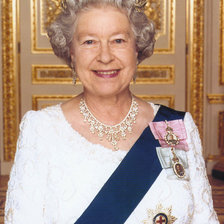 Схема вышивки «Queen Elizabeth II»