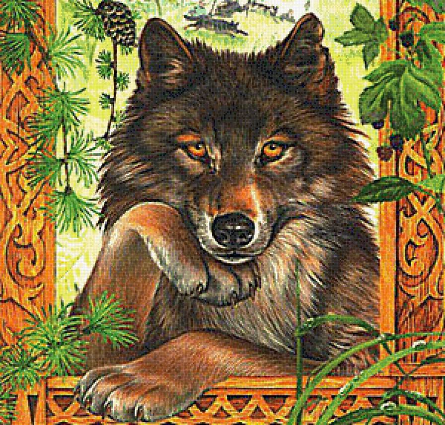 Сказочный волк - сказка, волк, животные - предпросмотр