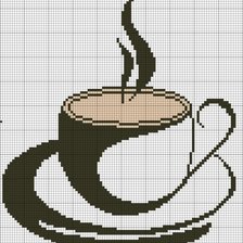 Оригинал схемы вышивки «кофе» (№540779)