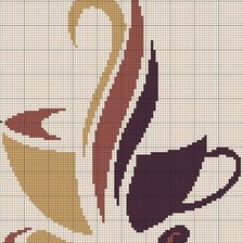 Оригинал схемы вышивки «кофе» (№540815)