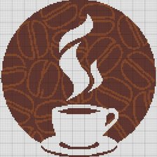 Оригинал схемы вышивки «кофе» (№540818)