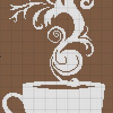 Оригинал схемы вышивки «кофе» (№542148)