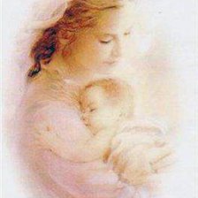 Оригинал схемы вышивки «мать и дитя» (№542888)