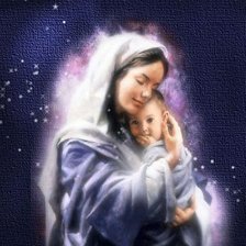 Оригинал схемы вышивки «Божья Мать» (№542892)