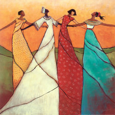 Оригинал схемы вышивки «Африканские танцы» (№543730)