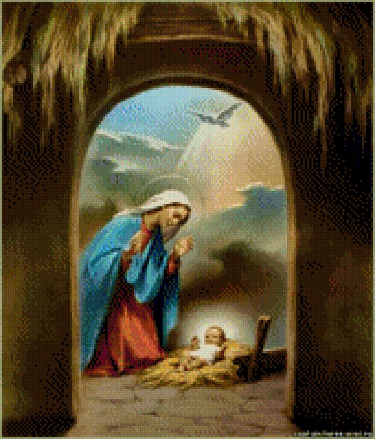 Дева Мария и Иисус - предпросмотр