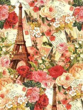ПАРИЖ В ЦВЕТАХ - розы, париж, цветы, эйфелева башня - оригинал