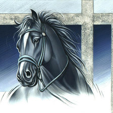 Оригинал схемы вышивки «Конь» (№544335)