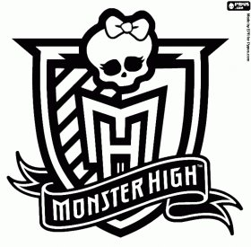 Вышивка герба школы монстров - monster high, монстер хай - оригинал