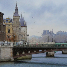 Схема вышивки «Париж.Мост.»