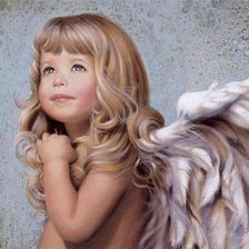 Оригинал схемы вышивки «девочка ангел» (№547261)