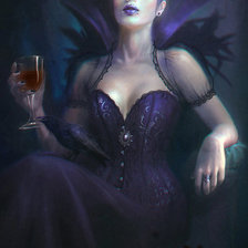 Схема вышивки «королева вампиров»