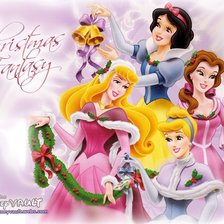 Схема вышивки «4 Новогодние принцессы»