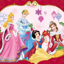Схема вышивки «4 Новогодние принцессы»