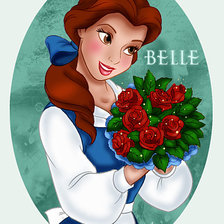 Бель с розами
