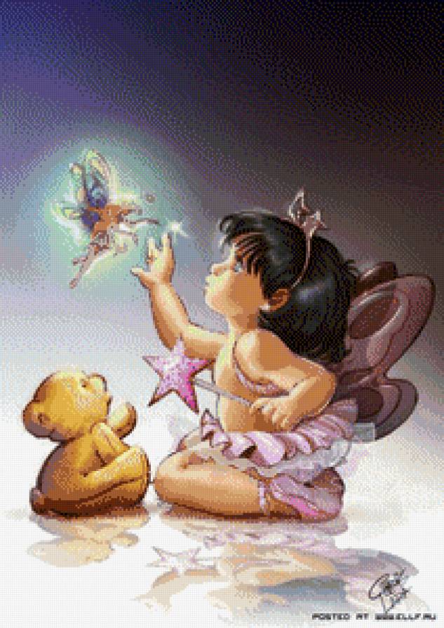 Ребенок верит в сказку - сказка, фея, девочка - предпросмотр