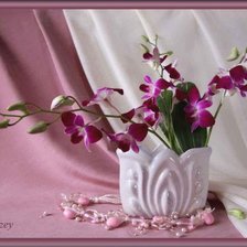 Оригинал схемы вышивки «орхидеи» (№552433)