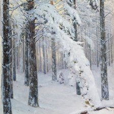 Konstantin Kryzhitsky-Zima w lesie