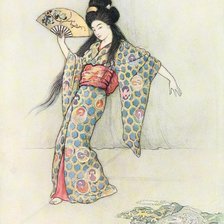 Схема вышивки «Танец гейши»