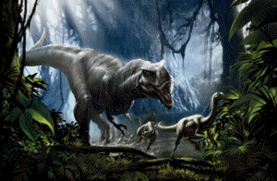 on_the_hunt - охота, монстр, джунгли, динозавр - предпросмотр