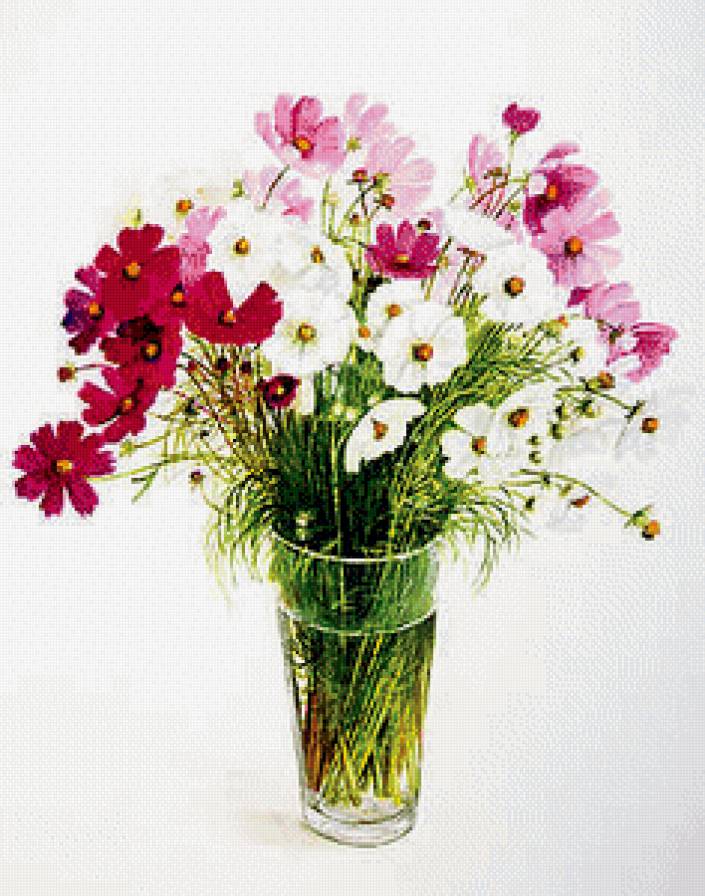 полевые цветы - букет, ваза, цветы - предпросмотр