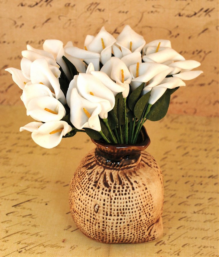 каллы - ваза, букет, цветы - оригинал