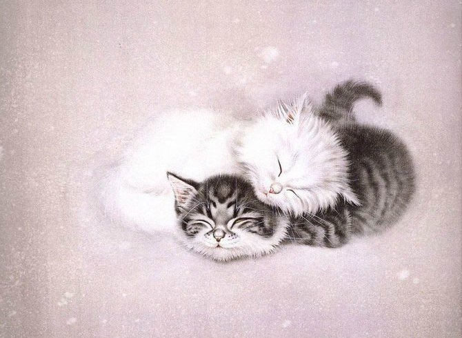 Спящие котята - котенок, животные - оригинал
