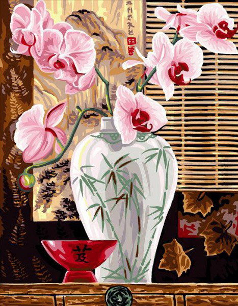 Орхидеи - цветы, натюрморт - оригинал