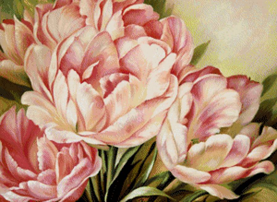 весенние цветы - букет, весенние цветы, тюльпаны, розовые цветы, тюльпан - предпросмотр