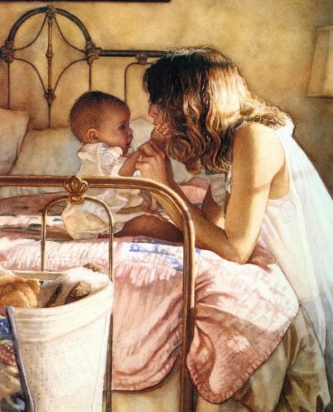 мать и дитя - картина, дети, мать и дитя - оригинал