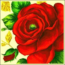 Оригинал схемы вышивки «роза» (№562967)