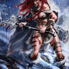 Схема вышивки «red_sonja»