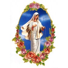 Схема вышивки «Дева Мария»