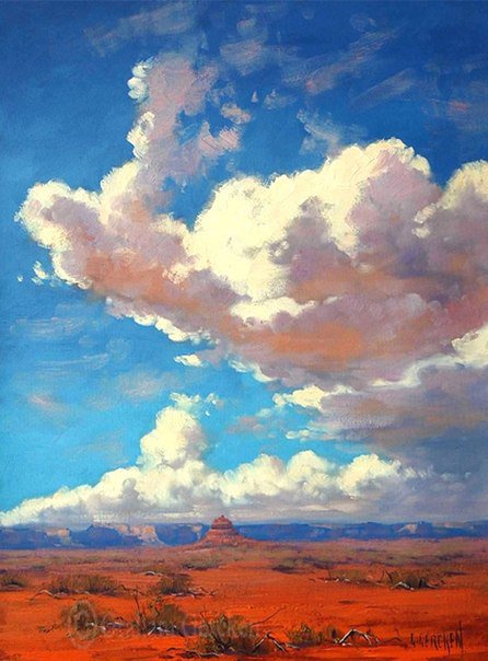 Пустыня - пустыня пейзаж облака - оригинал