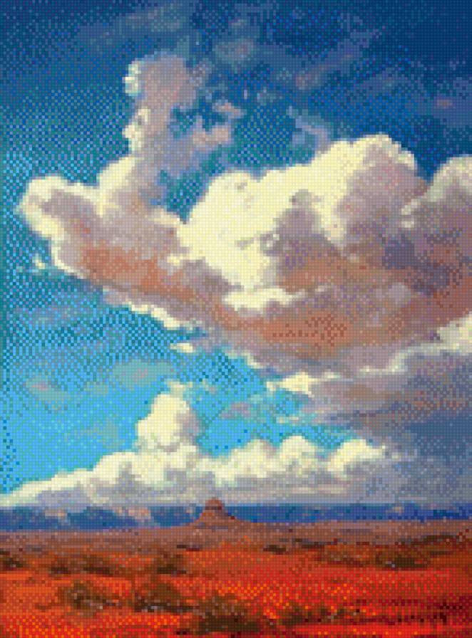 Пустыня - пустыня пейзаж облака - предпросмотр