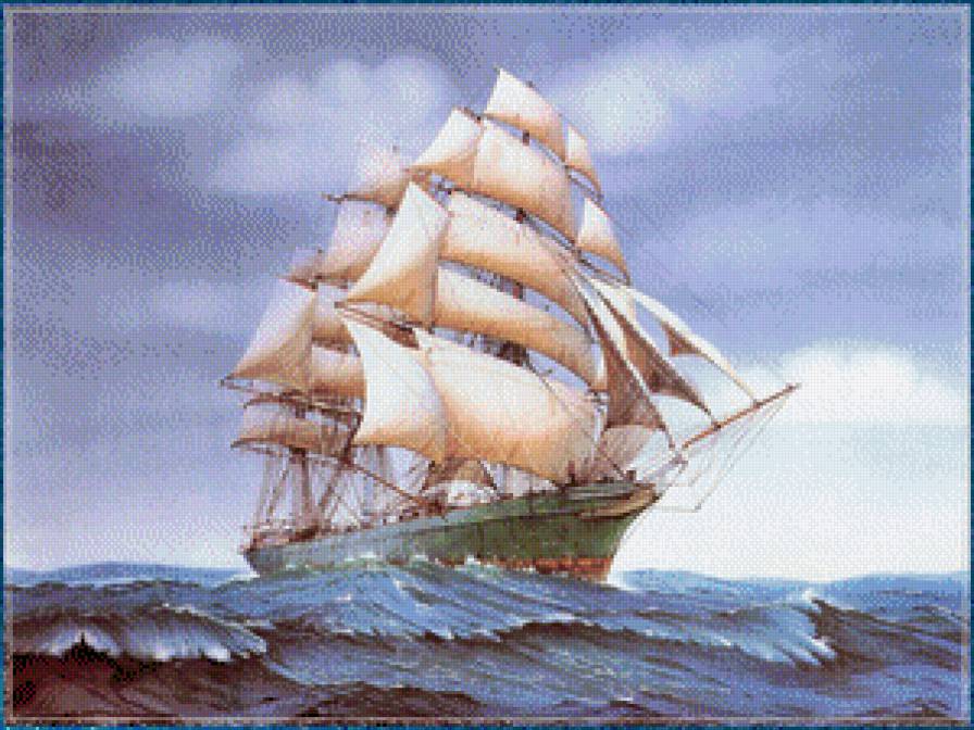 море - парусник, корабль, море, парус - предпросмотр