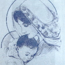 Оригинал схемы вышивки «Мать с младенцем» (№569348)