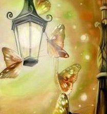 Бабочки и фонарь