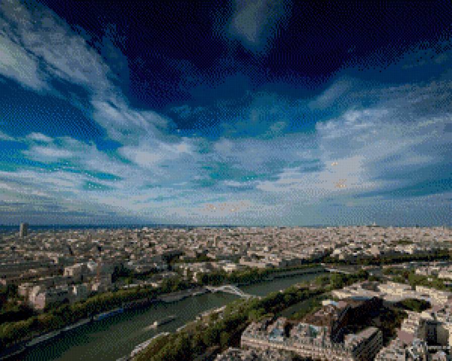 Небо Парижа - небо, париж - предпросмотр