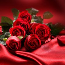 Оригинал схемы вышивки «Красные розы» (№570405)