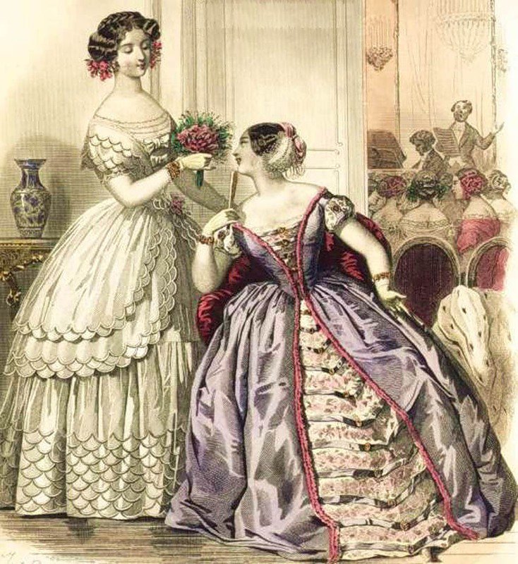 Секс В Историческом Бальном Платье