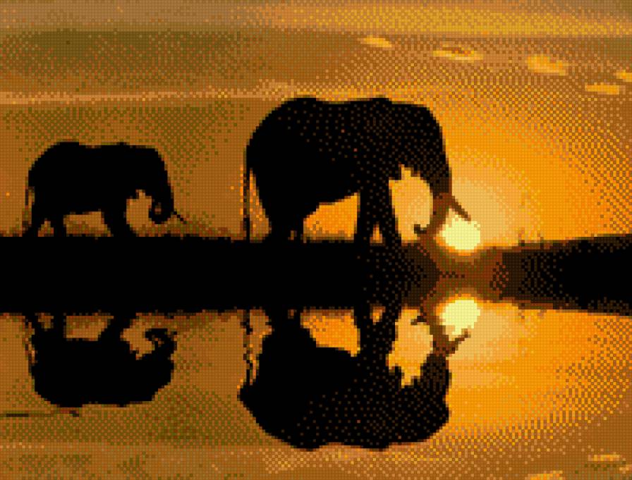 слон - слон, африка - предпросмотр