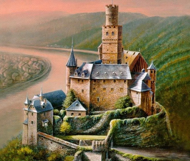 средневековый замок - замок, дворец, дом, сказка - оригинал