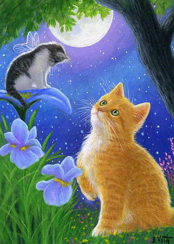 котята - картина кошки - оригинал