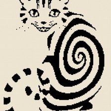 Оригинал схемы вышивки «кот» (№577517)