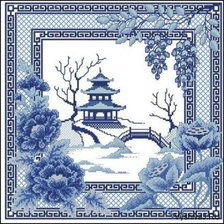 Оригинал схемы вышивки «пагода» (№578715)