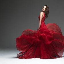 Схема вышивки «Танец в красном»